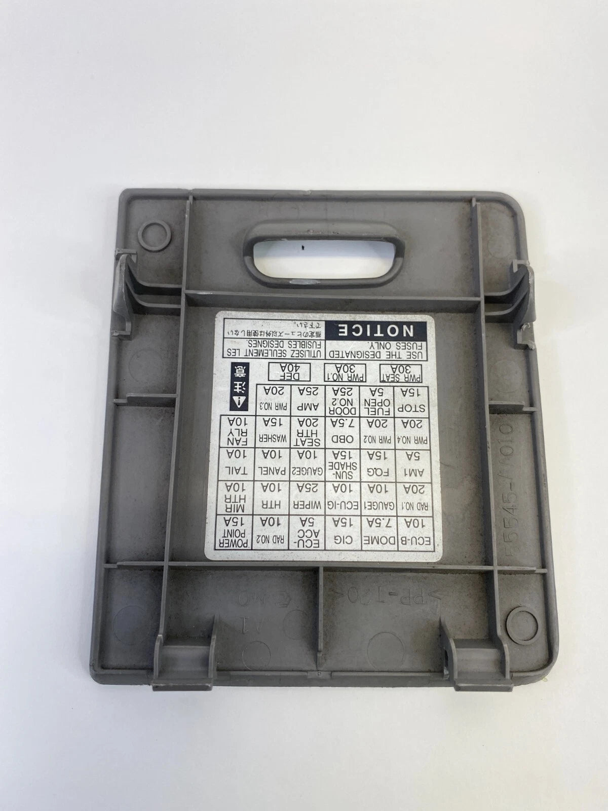 2002-2006 TOYOTA CAMRY FRONT LH DRIVER DASH FUSE BOX DOOR COVER OEM 55545-AA010