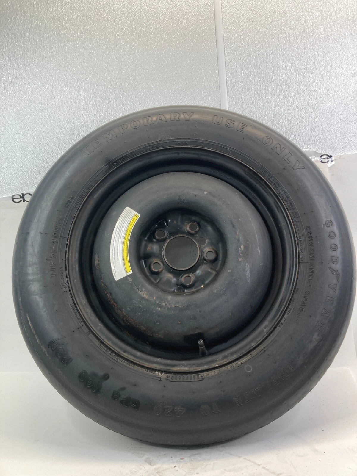 2008-2010 NISSAN ROGUE SPARE TIRE COMPACT RIM DONUT WHEEL T155/90D16 OEM