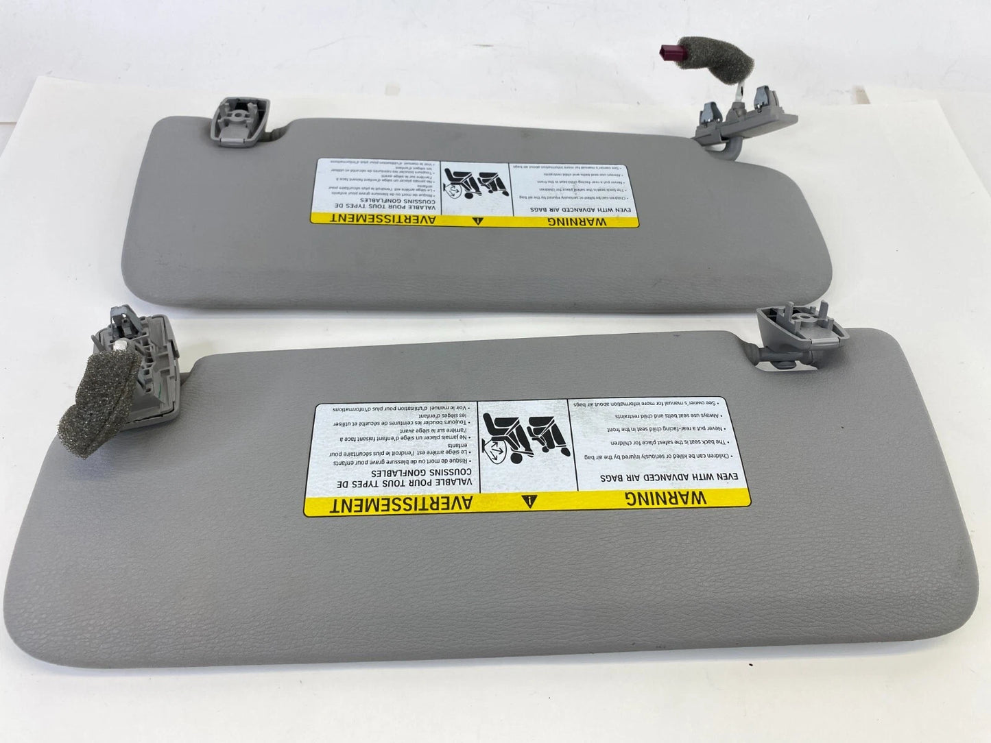 2011-2017 BMW X3 FRONT LEFT & RIGHT WINDSHIELD SUN VISOR SUNVISOR SET PAIR OEM