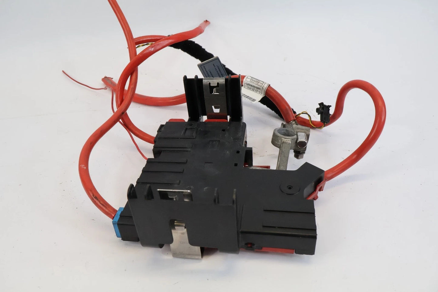 11-16 BMW 528i REAR POSITIVE BATTERY CABLE TERMINAL MODULE FUSE BOX 9240490 OEM