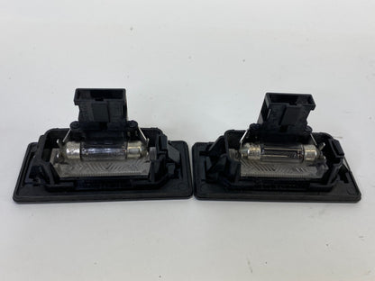2009-2012 Audi A4 Quattro Rear Trunk Lid License Plate Light Lamp Set Pair OEM