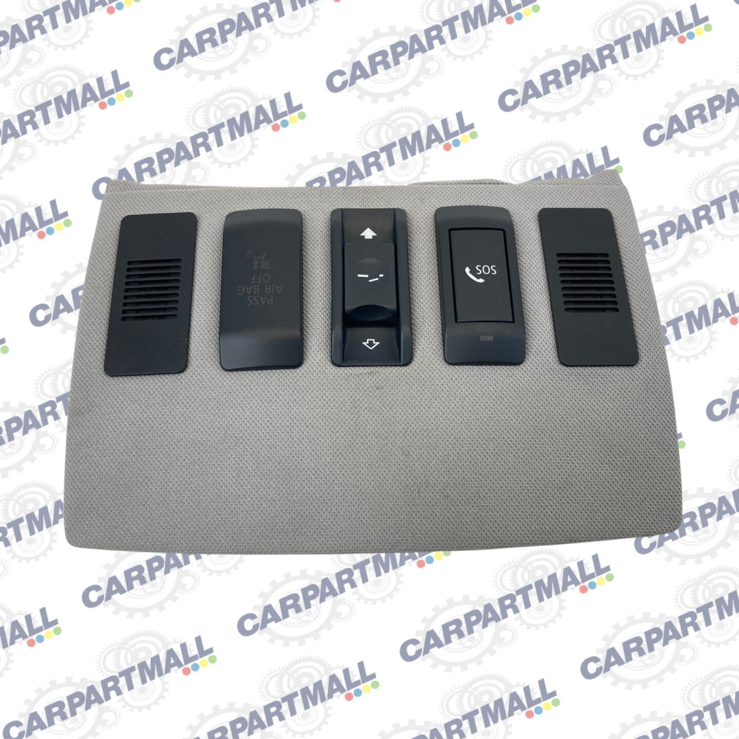09 10 BMW 535i xDrive Overhead Headliner Trim Panel Sunroof Switch 712507207 OEM
