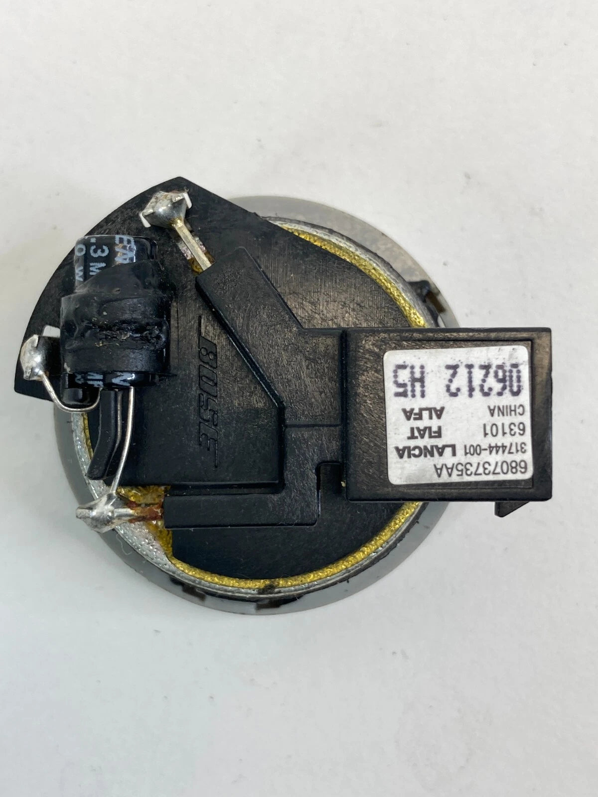 2012 FIAT 500 FRONT LEFT DRIVER SIDE PILLAR TWEETER SPEAKER AUDIO 68073735AA