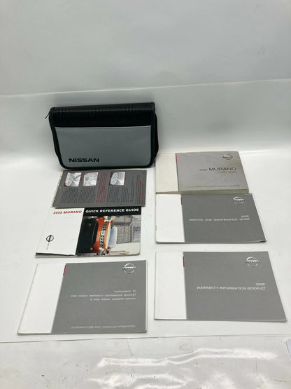 2005 05 NISSAN MURANO FACTORY OWNERS MANUAL GUIDE HANDBOOK SET W/ CASE OEM