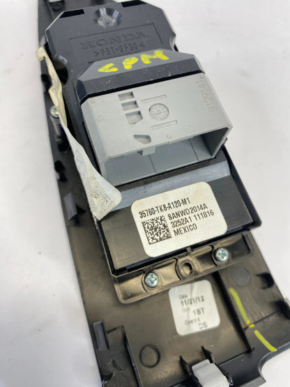 2011-2017 HONDA ODYSSEY FRONT RIGHT DOOR POWER WINDOW CONTROL SWITCH BEZEL