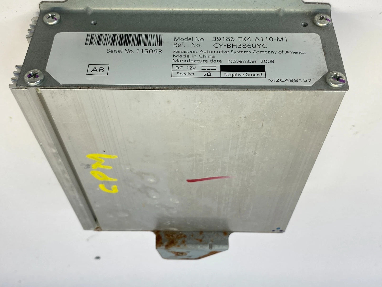 2009-2014 ACURA TL STEREO AUDIO POWER AMPLIFIER AMP MODULE OEM 39186-TK4-A110
