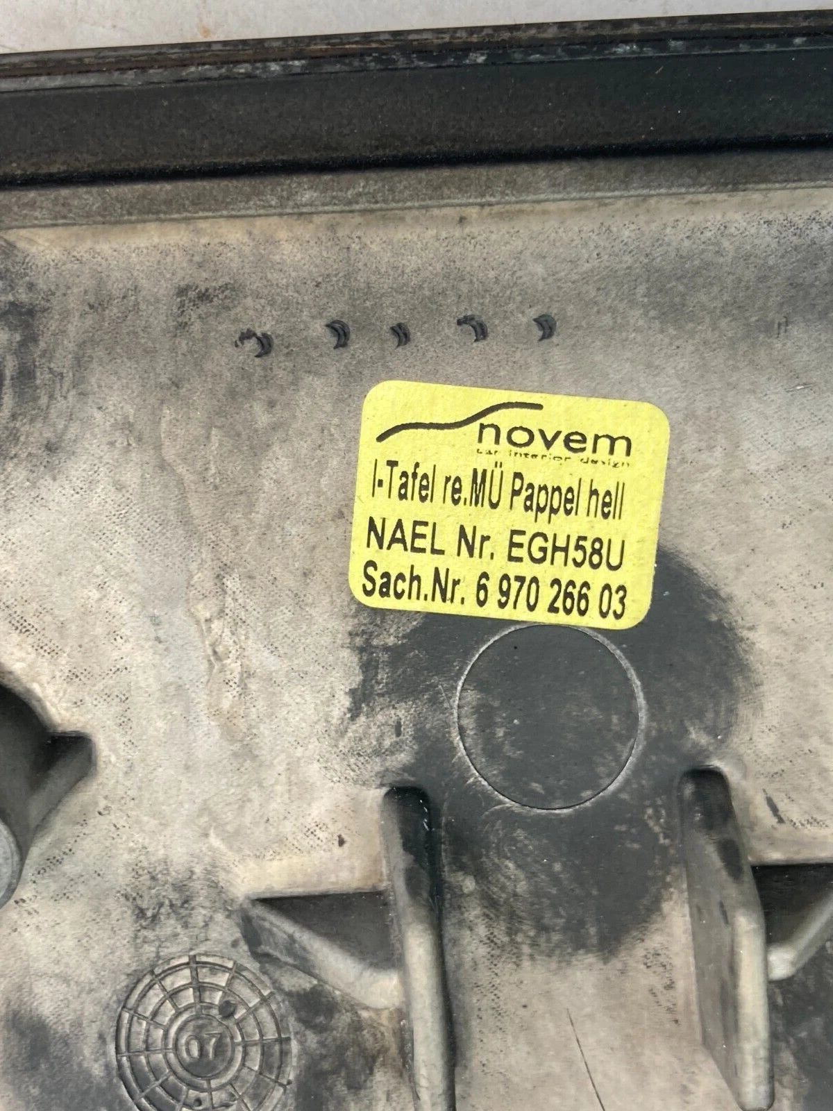 06-10 BMW 550I 2008 BMW 535XI DASH RIGHT SIDE TRIM MOLDING GARNISH 697026603 OEM