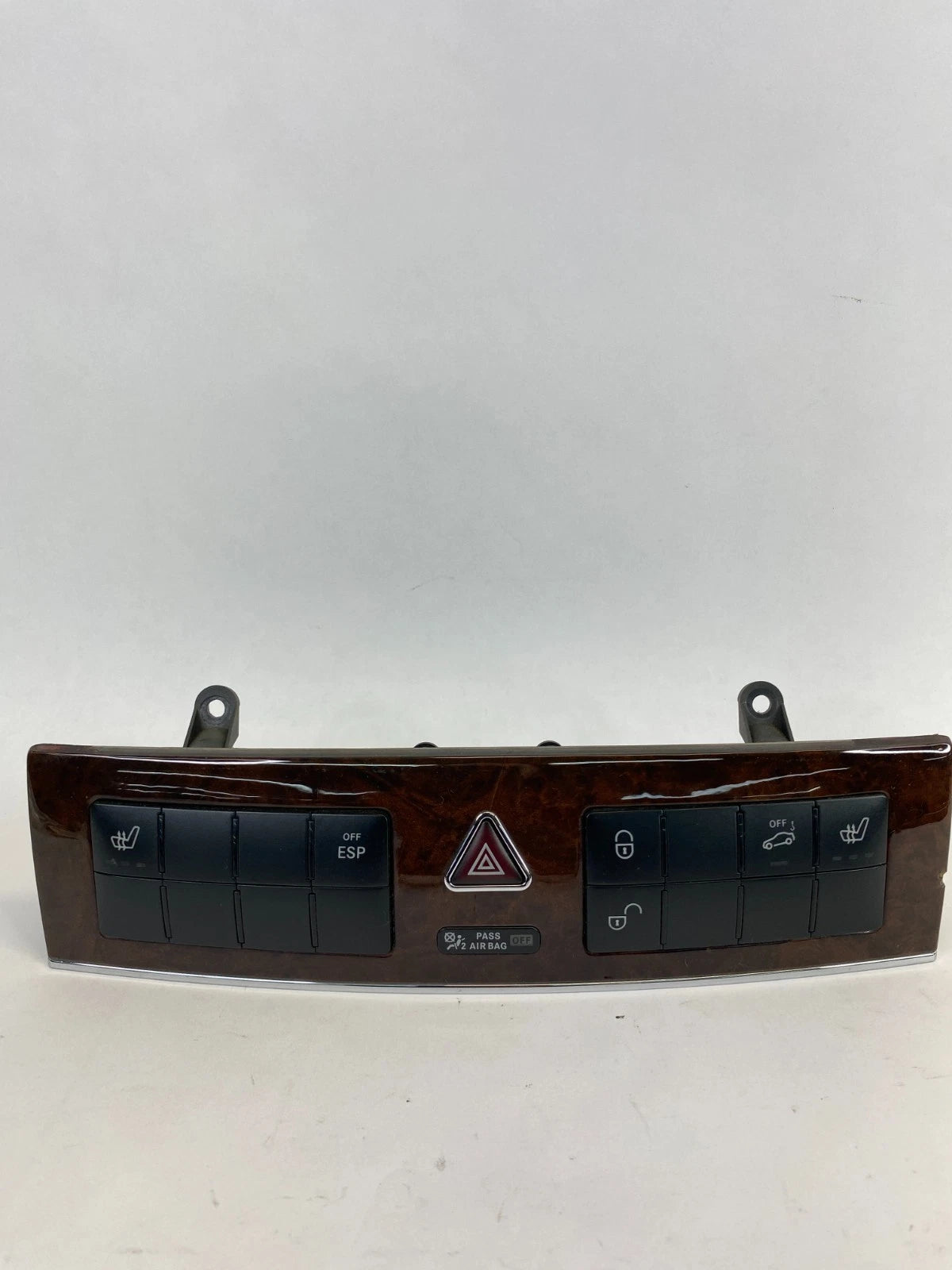 2005 MERCEDES C240 C320 HAZARD & SEAT HEATED CONTROL SWITCH WOOD OEM 2036808082
