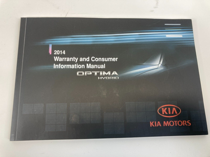 2014 Kia Optima Hybrid LX SEDAN Owners Manual Book Information Guide w/ Case OEM