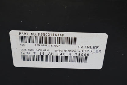 2009 2010 DODGE AVENGER AM FM RADIO CD PLAYER SIRIUS SAT OEM FACTORY P68021161AD