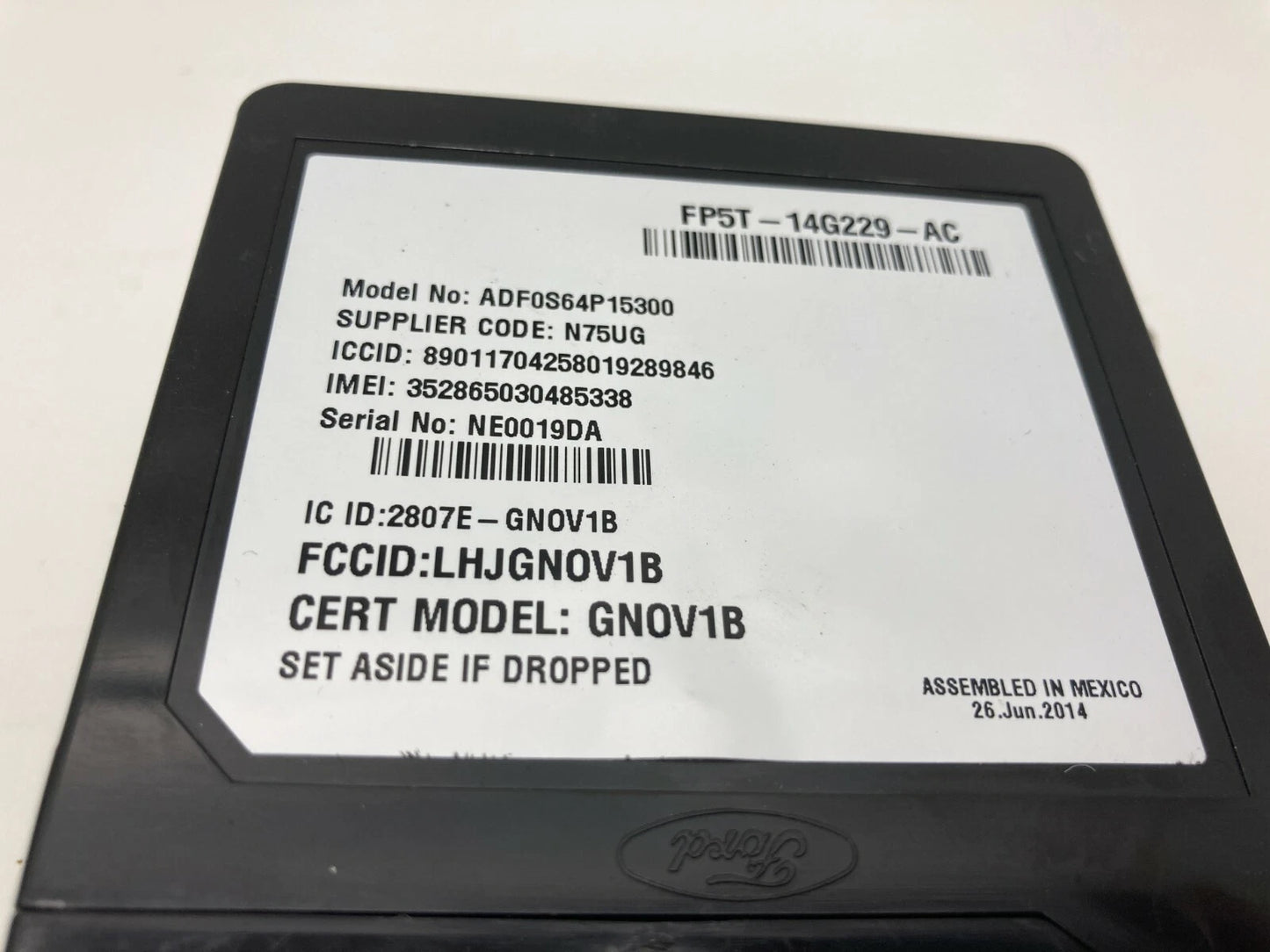 2015 LINCOLN MKZ TELEMATIC CONTROL MODULE TELEMATICS COMPUTER FP5T-14G229-AC OEM