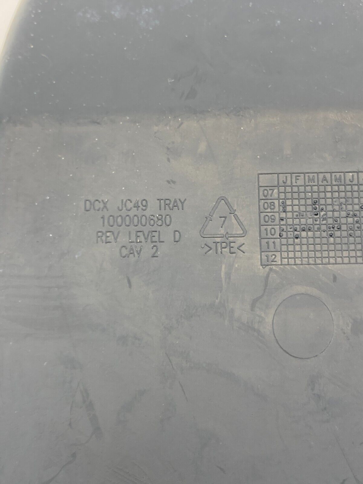 2009 2010 Dodge Journey Upper Dash Tray Coin Change Holder Rubber Cover OEM