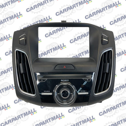 16-18 Ford Focus Radio Face Control w/ Air Vent Trim Bezel F1EB-18835-DG3JA6 OEM