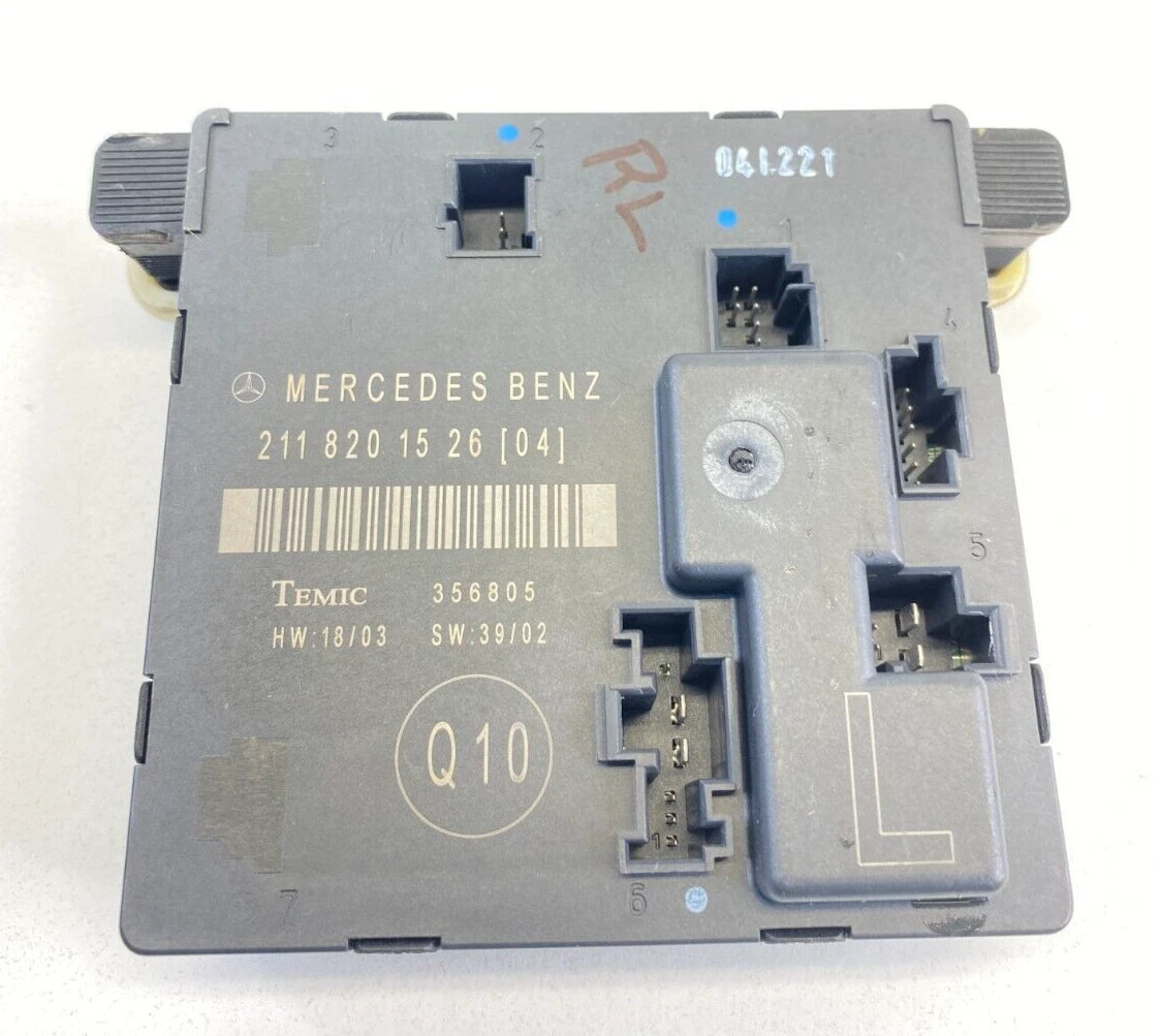 2003-2006 MERCEDES-BENZ E500 REAR LEFT DOOR CONTROL MODULE UNIT 2118201526 OEM