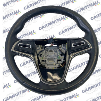 13-18 CADILLAC ATS SEDAN STEERING WHEEL W/ AUDIO CONTROL SWITCH LEATHER BLACK