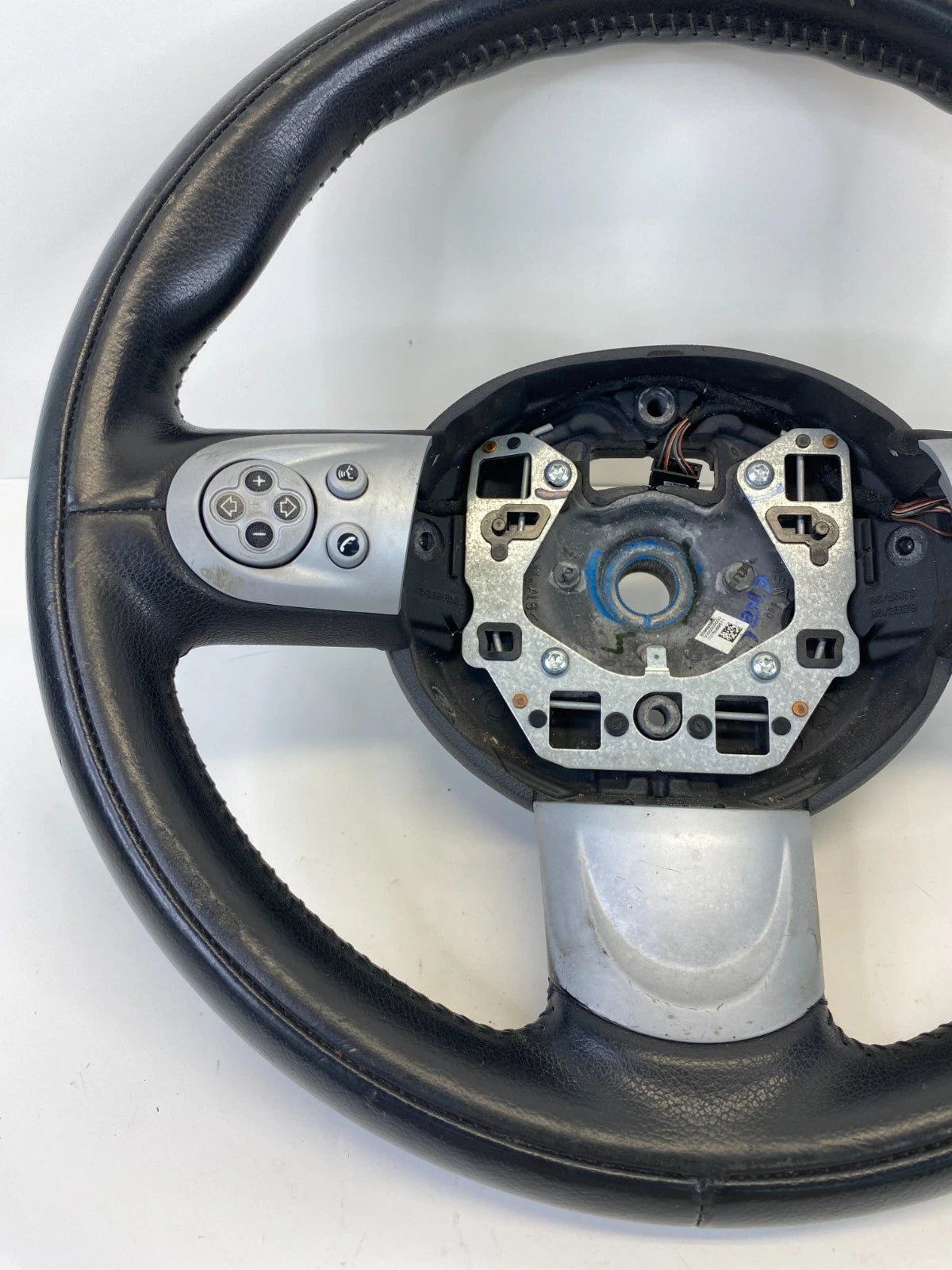 07-13 MINI COOPER STEERING WHEEL BLACK LEATHER WITH MULTIFUNCTION CONTROLS OEM