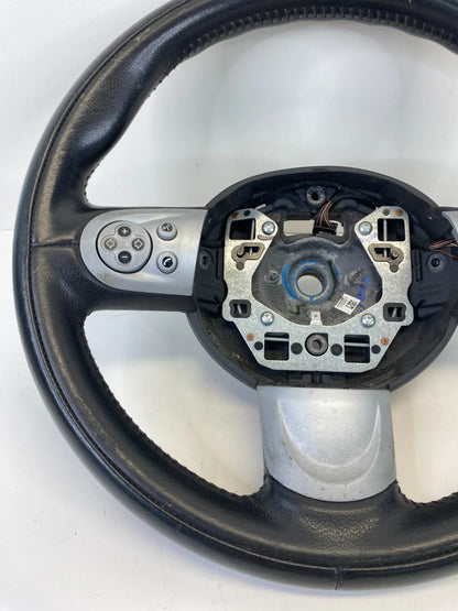 07-13 MINI COOPER STEERING WHEEL BLACK LEATHER WITH MULTIFUNCTION CONTROLS OEM