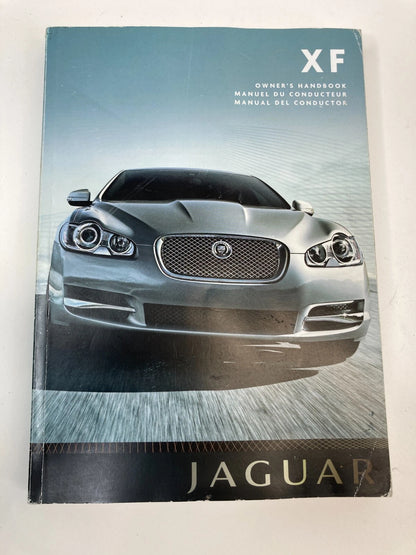 2009 JAGUAR XF OWNERS MANUAL WARRANTY INFORMATION GUIDE SET BOOK W/ CASE OEM