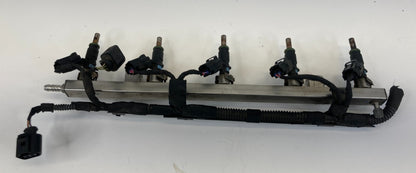 2012-2014 Volkswagen Passat 2.5L L5 Engine Fuel Injection Rail W/ Injectors OEM