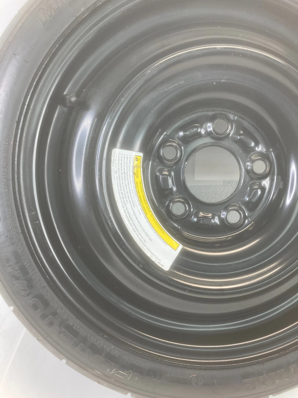 2013-2015 NISSAN SENTRA EMERGENCY SPARE TIRE COMPACT DONUT WHEEL T125/70D16 96M