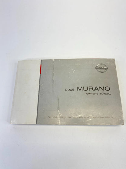 2005 05 NISSAN MURANO OWNERS MANUAL GUIDE WARRANTY INFORMATION W/ CASE OEM