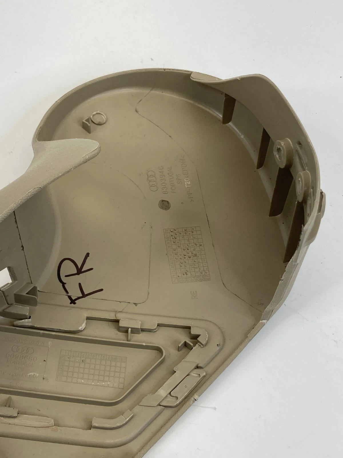 2005-2008 AUDI A4 S4 FRONT RIGHT PASSENGER SEAT TRIM COVER BEIGE 8303946 OEM