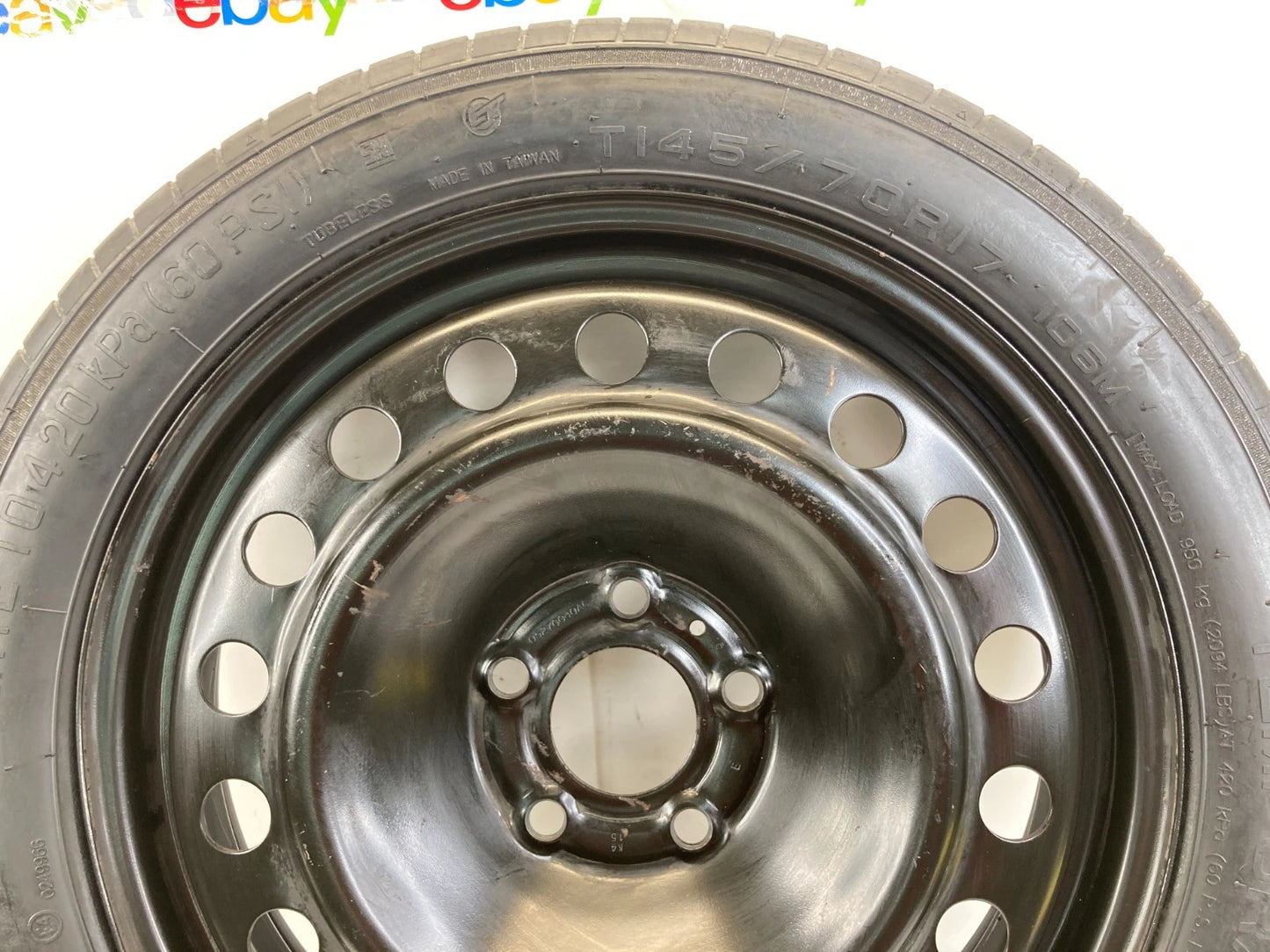 2015-2017 CHRYSLER 200 EMERGENCY SPARE TIRE WHEEL COMPACT DONUT T145/70R17 106M