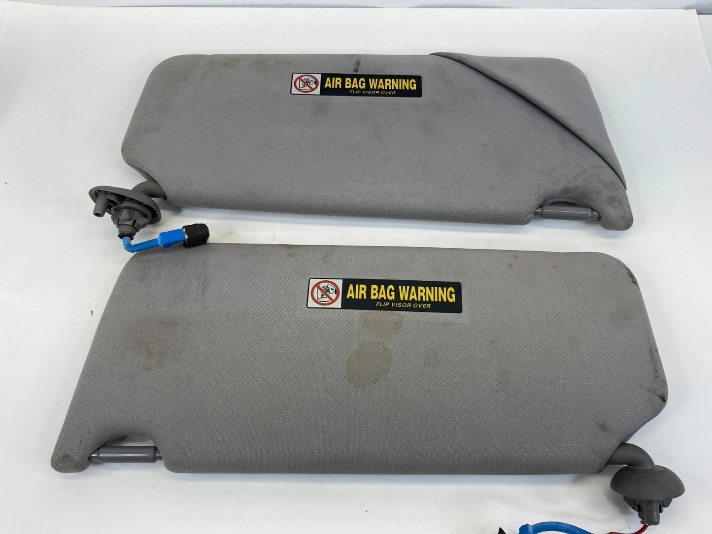 2008-2010 HONDA ACCORD LEFT & RIGHT SUN VISOR SUNVISOR SET SHADE LH RH GRAY OEM