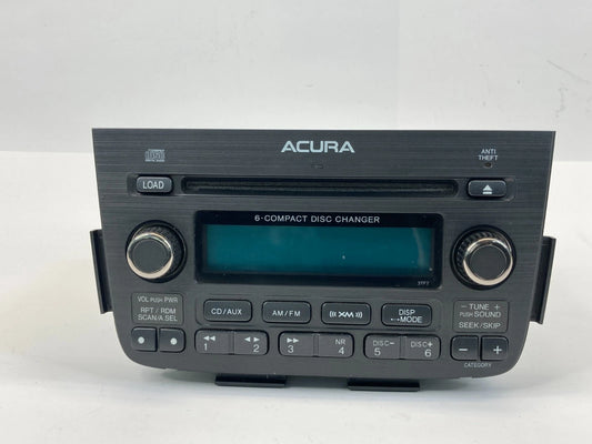 2005 05 ACURA MDX RADIO AM FM CD PLAYER 6 CD CHANGER RECEIVER 39100-S3V-A250