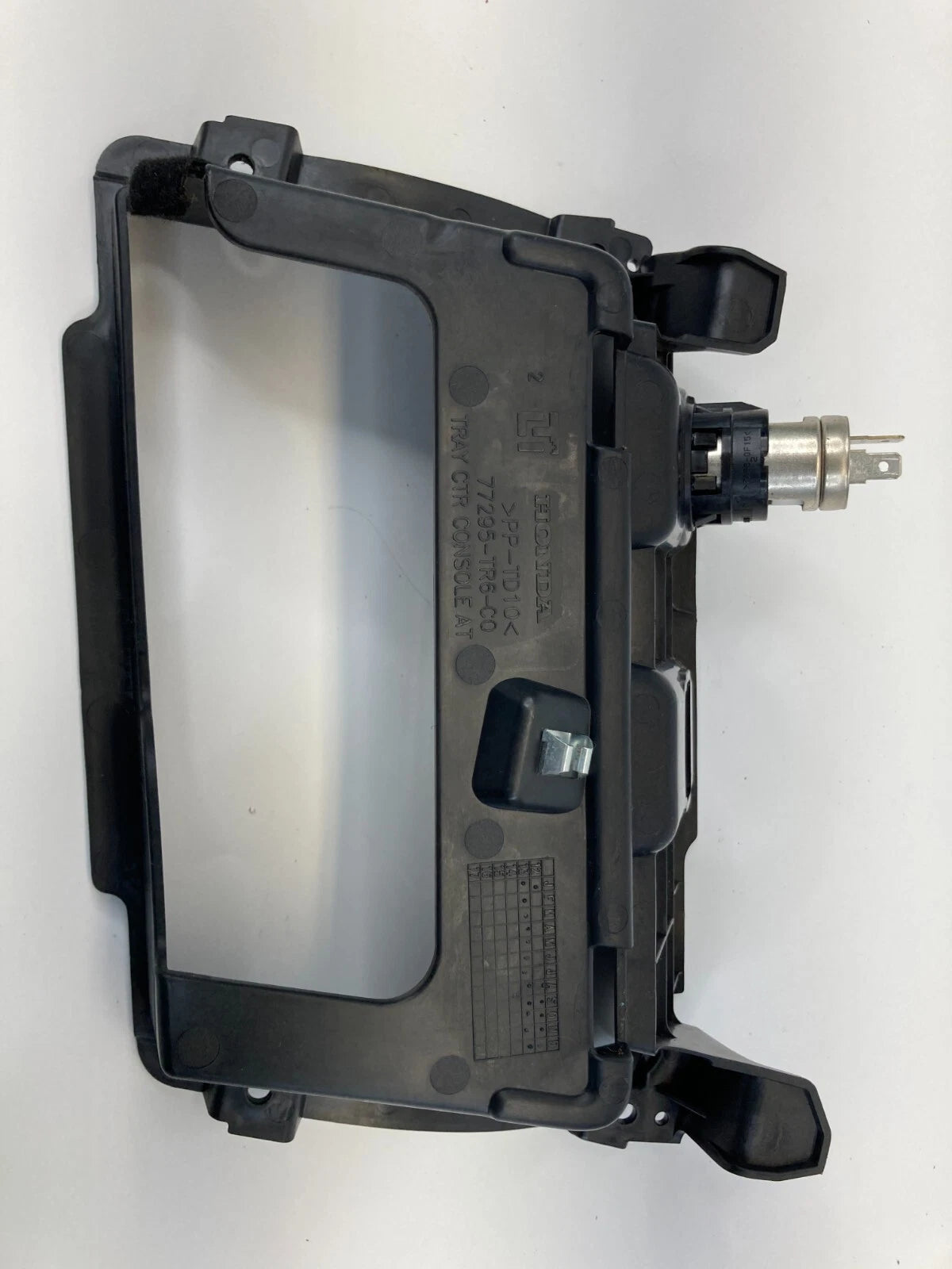 13-15 HONDA CIVIC LX SEDAN CENTER CONSOLE TRAY POWER OUTLET BEZEL 77295-TR6-C0