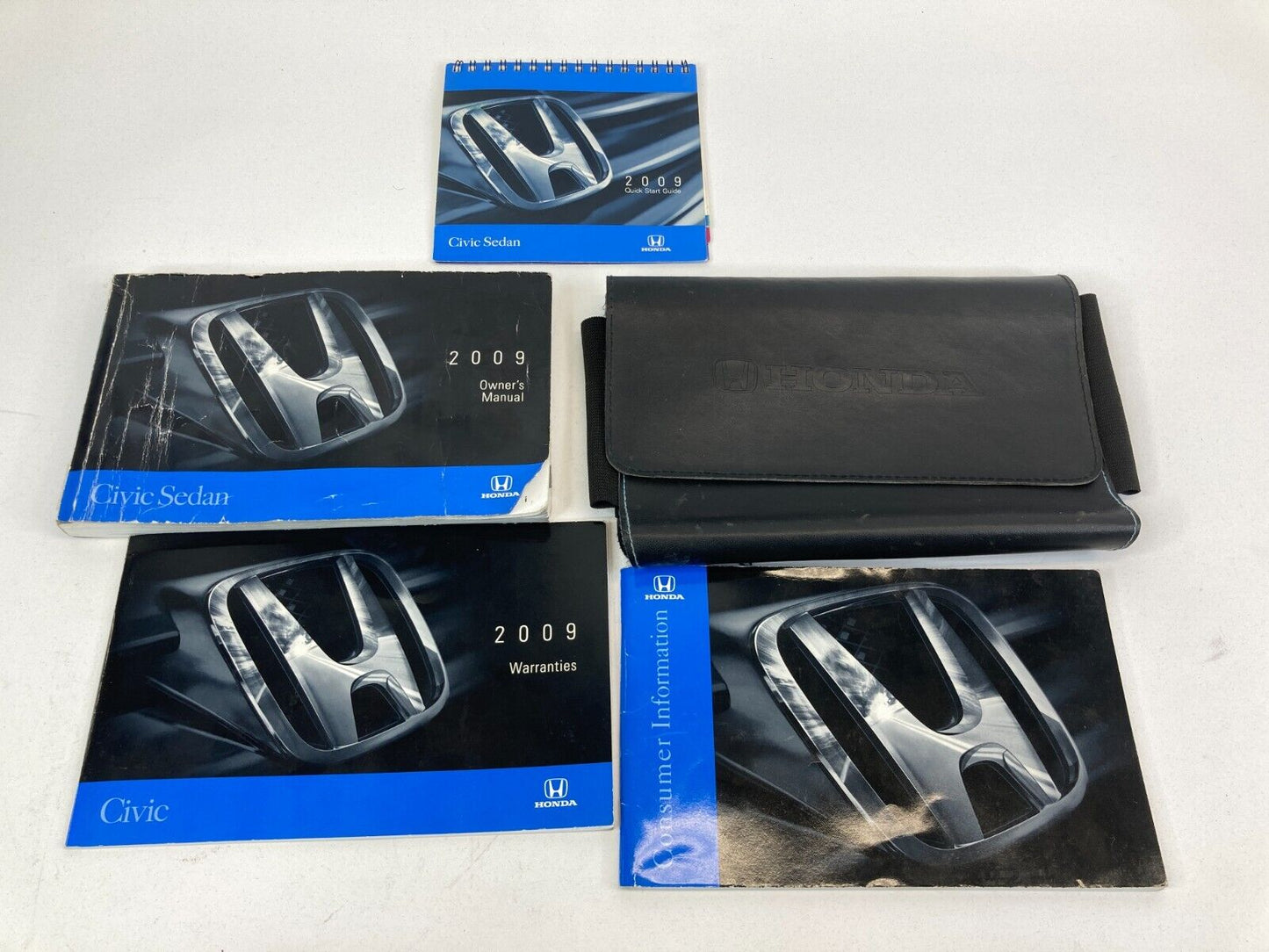 2009 Honda Civic Sedan Owners Manual Warranty Information Set w/ Case OEM