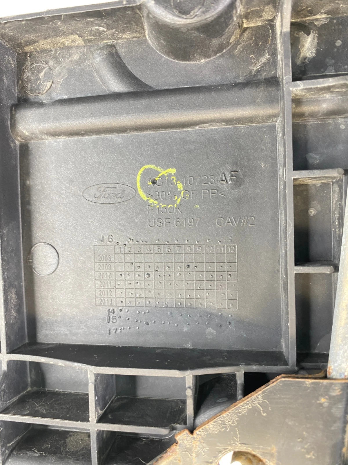 13-19 FORD EXPLORER INTERCEPTOR UTILITY BATTERY HOLDER TRAY AG13-10723-AF OEM