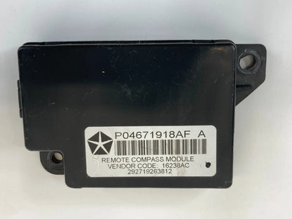 2008 CHRYSLER TOWN & COUNTRY REMOTE COMPASS CONTROL MODULE 04671918AF OEM