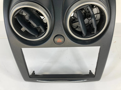 2011-2013 NISSAN ROGUE CENTER DASH RADIO BEZEL TRIM W/ AIR VENT ASSY 68260-1VK0A