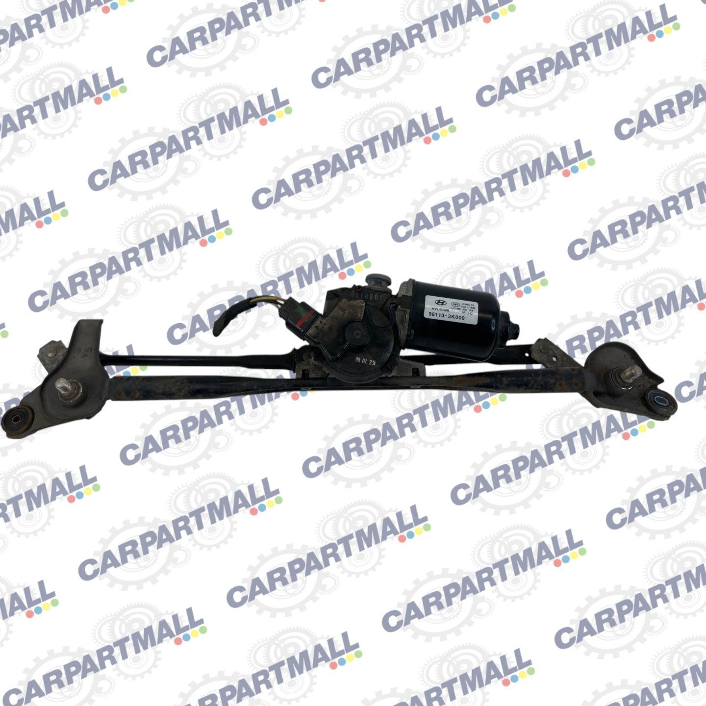 06-10 Hyundai Sonata Front Windshield Wiper Linkage & Wiper Motor 98110-3K000