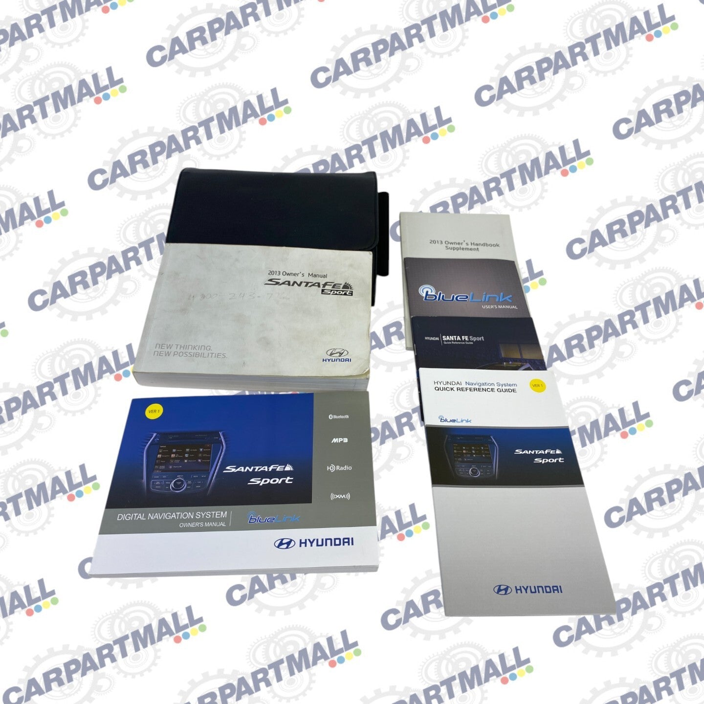 2013 Hyundai Santa Fe Sport Owner's Guide Manual Book Information Set W/ Case