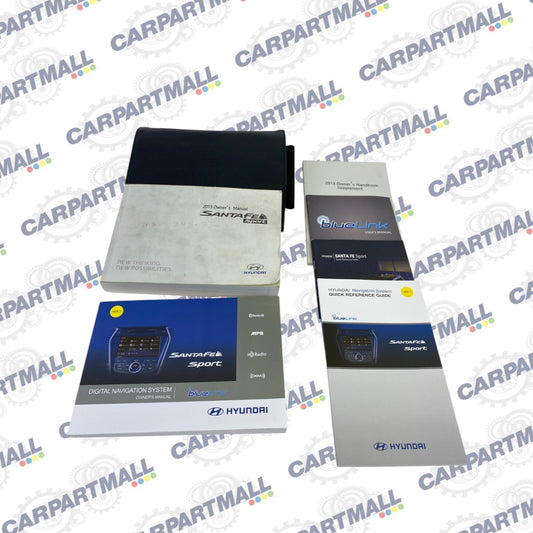 2013 Hyundai Santa Fe Sport Owner's Guide Manual Book Information Set W/ Case