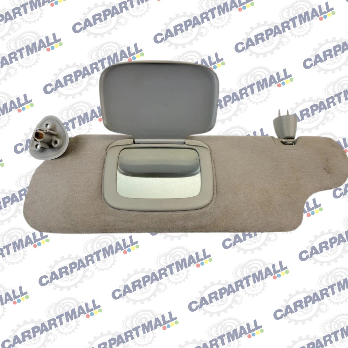 2001-2003 Ford Taurus Mercury Sable Left Driver Sunvisor Sun Visor Cloth Tan OEM