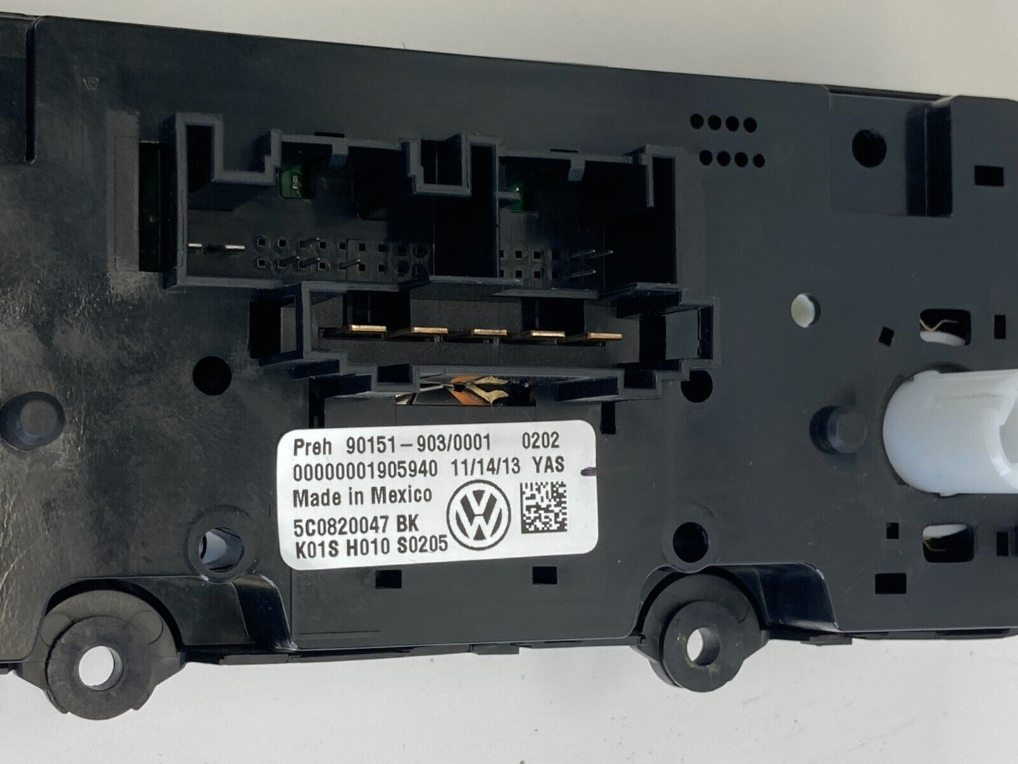 2012-2014 Volkswagen Jetta A/C Temperature Climate Control Switch 5C0820047 OEM