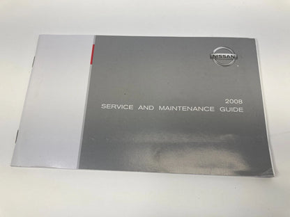 2008 NISSAN VERSA OWNERS MANUAL INFORMATION WARRANTY GUIDE BOOK SET W/ CASE OEM