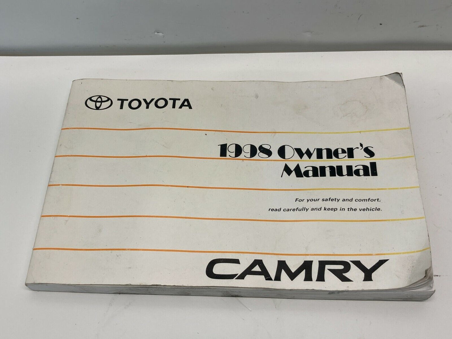 1998 98 Toyota Camry Sedan Owner's Manual Guide Book & Supplement OEM