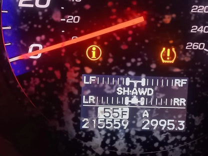 09 ACURA RDX DASH INSTRUMENT CLUSTER SPEEDOMETER GAUGES 215K MILES 78100STKA310