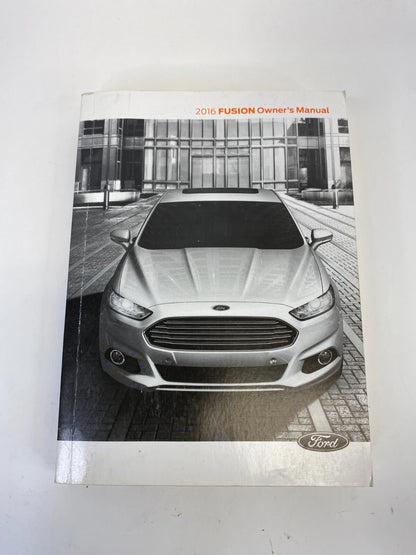 2016 FORD FUSION SEDAN OWNER'S MANUAL MAINTENACE WARRANTY GUIDE BOOK W /CASE OEM