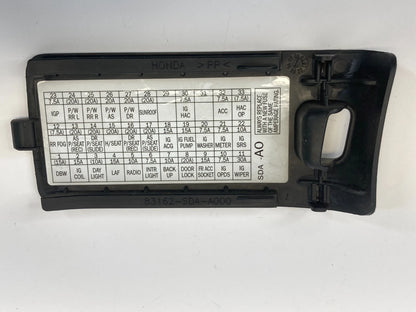 2003-2007 HONDA ACCORD INTERIOR FUSE BOX LID DOOR COVER TRIM 83162-SDA-00 OEM
