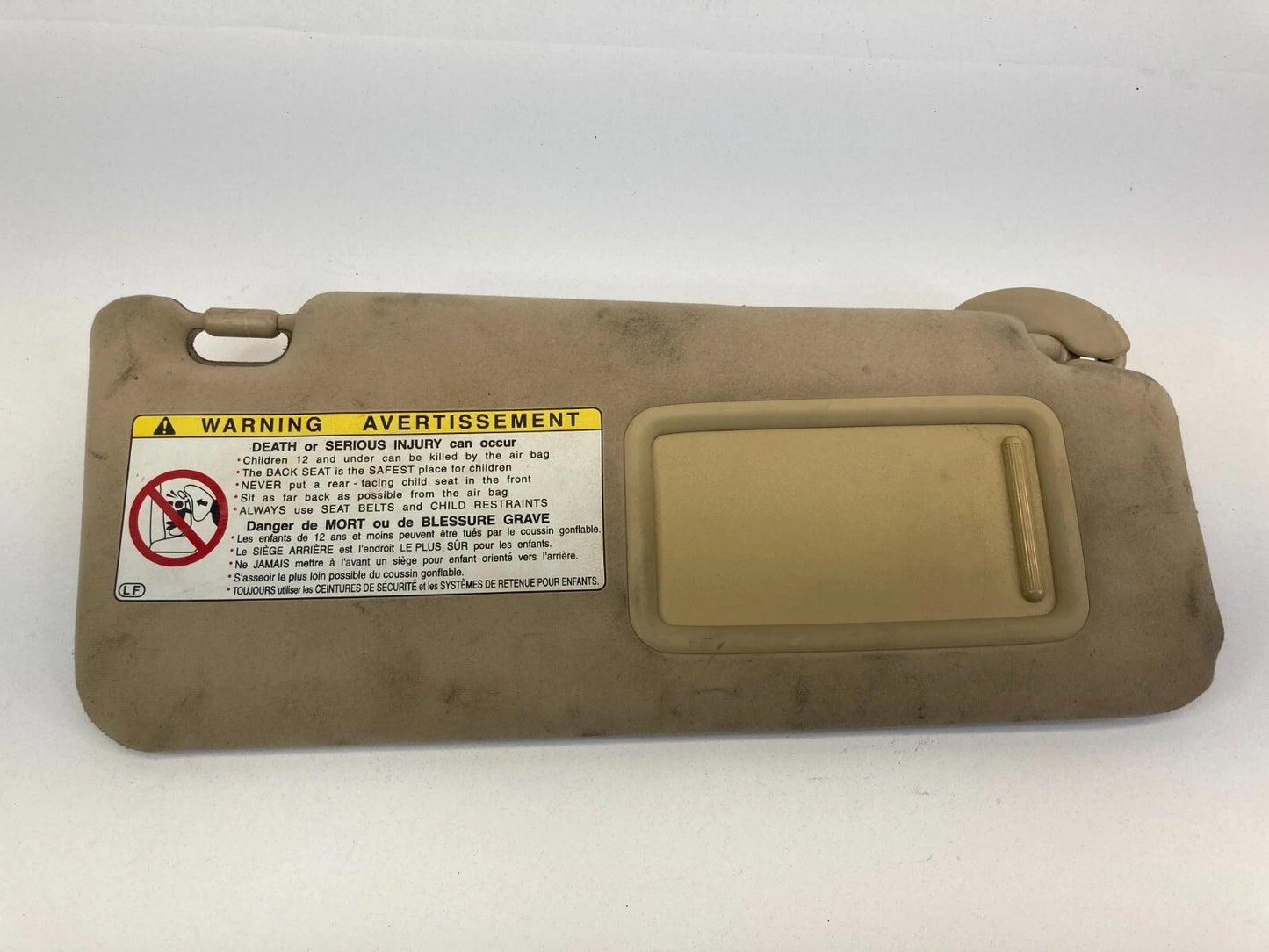 2006-2013 LEXUS IS250 ROOF RIGHT PASSENGER SUNVISOR SUN VISOR SHADE W/ MIRROR