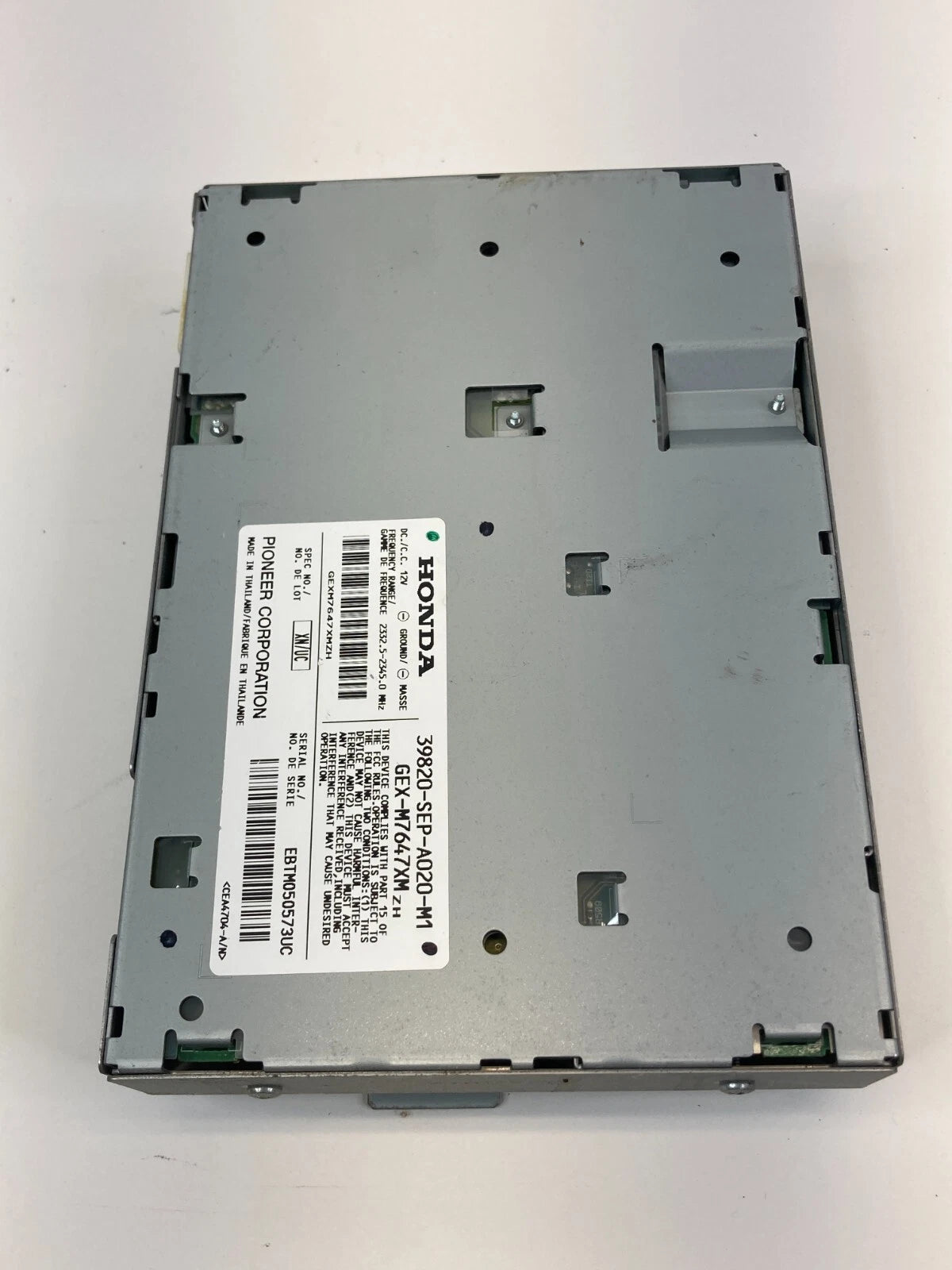 2004 2005 ACURA TL SATELLITE RECEIVER RADIO CONTROL MODULE 39820-SEP-A020-M1