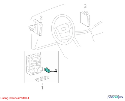 2009-2013 TOYOTA COROLLA MATRIX INTERIOR DASH FUSE BOX JUNCTION BLOCK OEM