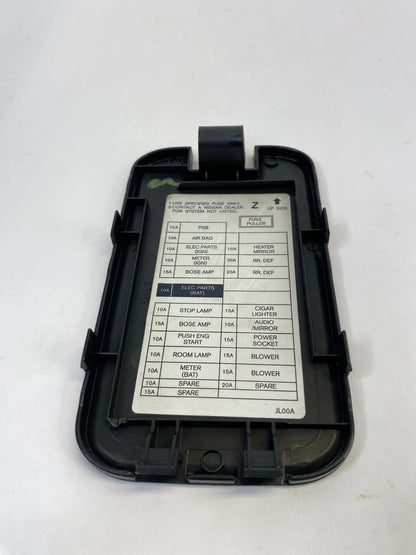 2008-2013 INFINITI G37 FRONT DASH LEFT DRIVER SIDE KICK PANEL FUSE BOX COVER OEM