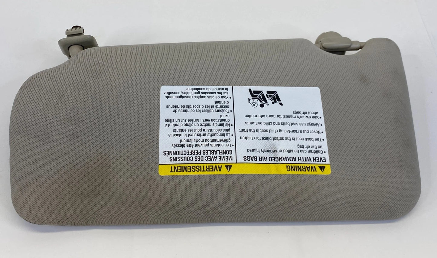 2008 2009 NISSAN ALTIMA FRONT RIGHT PASSENGER SIDE SUNVISOR SUN VISOR SHADE