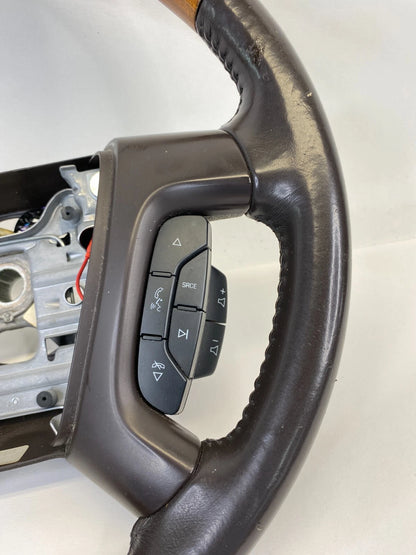 2009 2010 2011 2012 BUICK ENCLAVE STEERING WHEEL W/ WOODGRAIN ASSEMBLY OEM